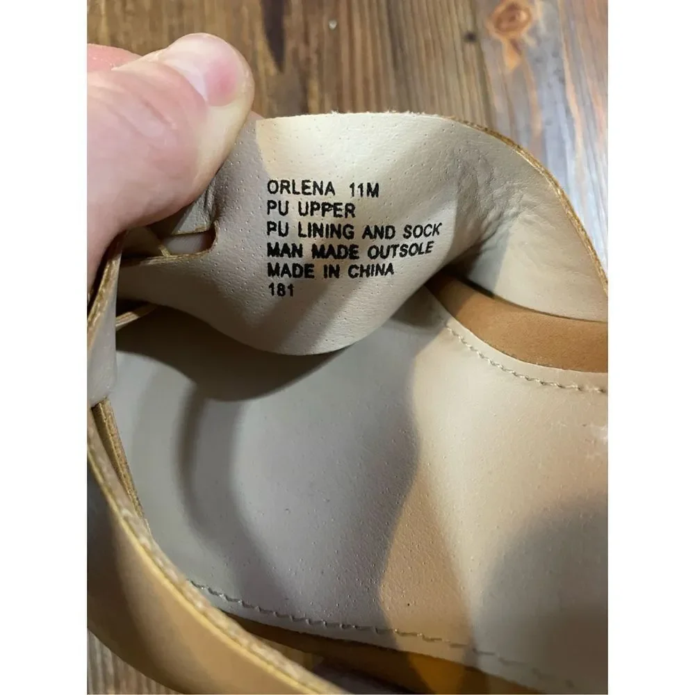 Steve Madden Orlena Tan Wedges size 11‎